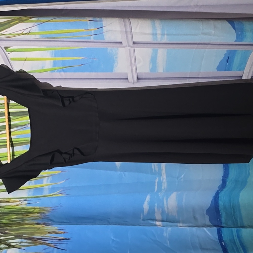 Elegant Black Ruffle Dress